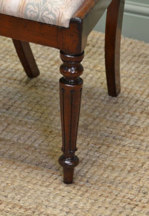 fig 2. Stunning Quality set of Six William IV Mahogany Antique Balloon Back Chairs