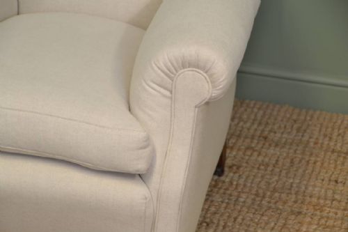fig 2. Comfy Antique Edwardian Upholstered Armchair