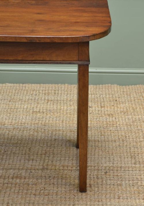 fig 2. Large Georgian Mahogany D end Antique dining Table