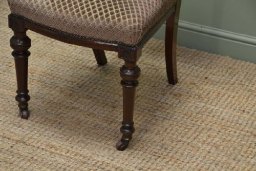 fig 2. Fine Quality Set of Six Victorian Mahogany Antique Dining Chairs