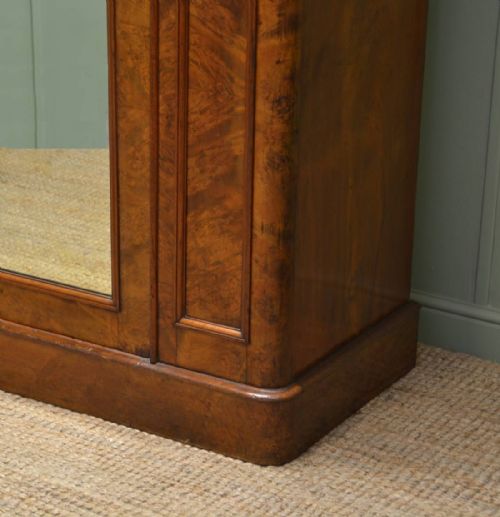 fig 2. Magnificent Quality Large Burr Walnut Antique Wardrobe