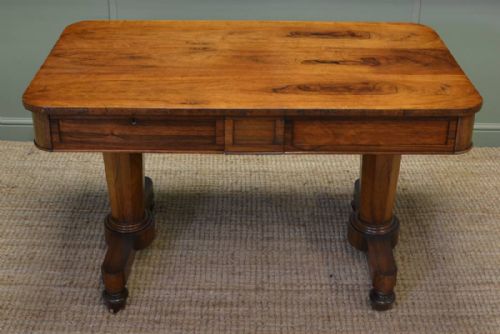 fig 2. Superb Quality Figured Rosewood Antique William 1V Writing Table