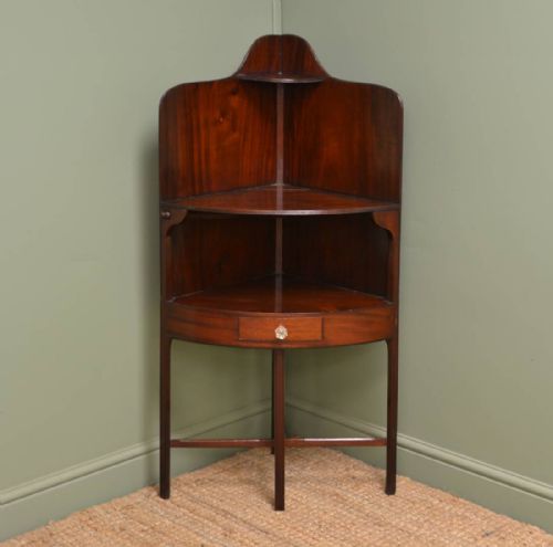Antique Victorian Mahogany Corner Stand.