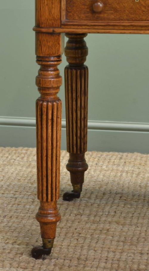 fig 2. Superb Quality Golden Oak Antique Victorian Writing Table