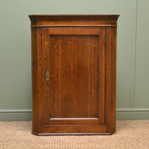Bargain! Georgian Oak Antique Wall Hanging Corner Cupboard