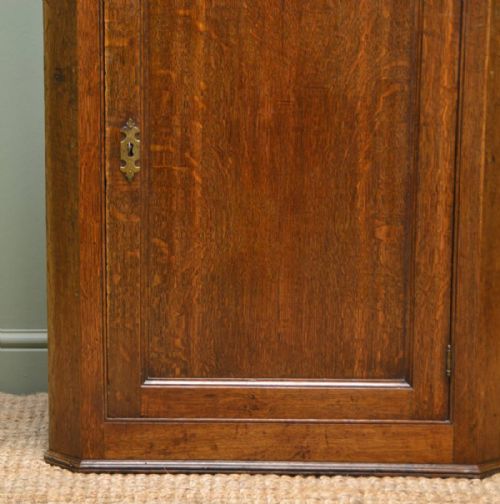 fig 1. Bargain! Georgian Oak Antique Wall Hanging Corner Cupboard