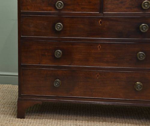 fig 1. Superb Georgian Mahogany Antique Chest of Drawers