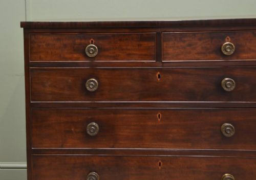 fig 2. Superb Georgian Mahogany Antique Chest of Drawers