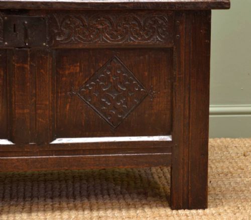 fig 1. Small Period Oak Antique Country Coffer