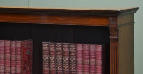 fig 2. Fine Quality Victorian Walnut Antique Open Bookcase