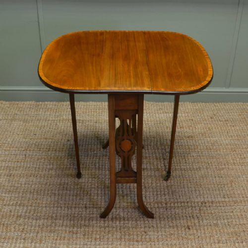 fig 1. Fine Quality Edwardian Mahogany Antique Sutherland Table