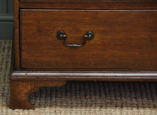fig 1. Small Georgian Country Oak Antique Chest on Chest
