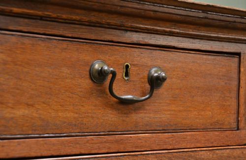 fig 2. Small Georgian Country Oak Antique Chest on Chest
