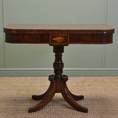 Elegant Regency Mahogany Antique Tea / Side Table