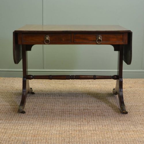 Fine Quality Regency Mahogany Antique Sofa Table