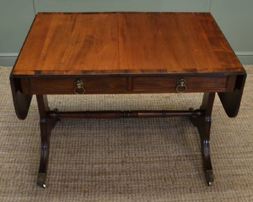 fig 1. Fine Quality Regency Mahogany Antique Sofa Table