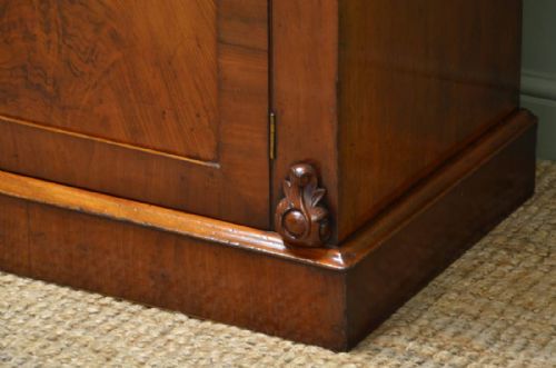 fig 2. Stunning Figured Mahogany Large Antique Library Bookcase