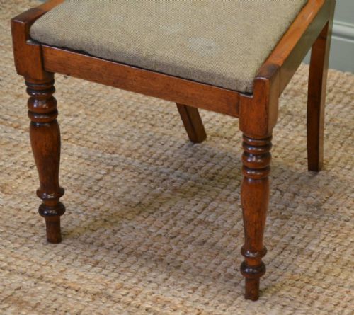fig 2. Unusual Set Of Six Country Satin Birch Victorian Dining Chairs