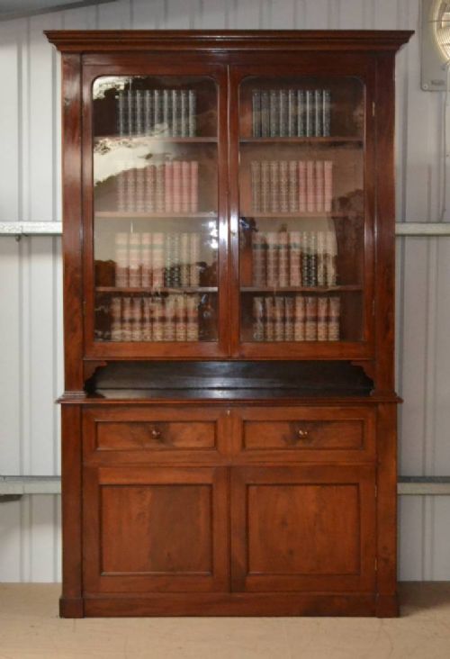 Huge Victorian Mahogany Shop / Apothecary Bookcase.