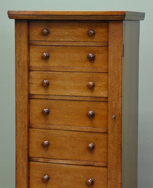 fig 2. Victorian Mahogany Antique Wellington Chest