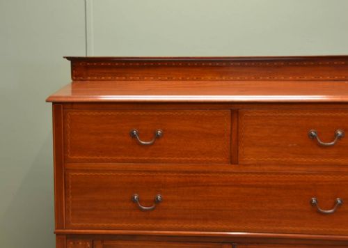fig 2. Beautifully Inlaid Antique Edwardian Chest Of Drawers