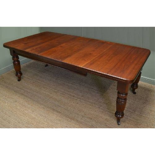 fig 1. Large Victorian Walnut Wind Out Dining Table
