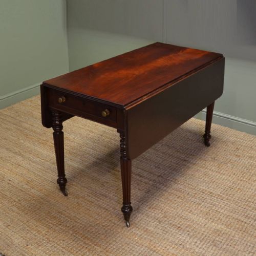 fig 1. Regency Mahogany Antique Drop Leaf Table