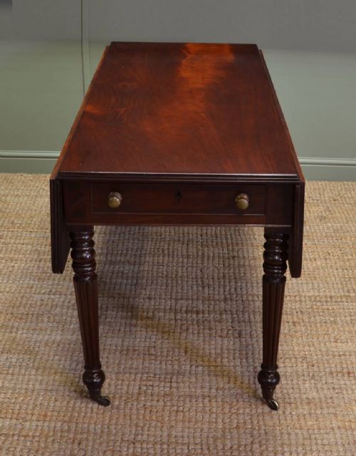 fig 2. Regency Mahogany Antique Drop Leaf Table