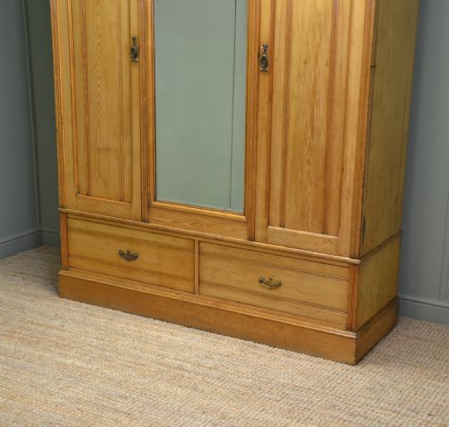 fig 1. Spectacular Arts and Crafts Ash Antique Wardrobe