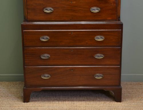 fig 1. Stunning Georgian Mahogany Chest on Chest
