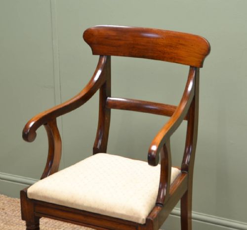 fig 2. Fine Regency Mahogany Antique Desk Chair