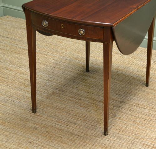 fig 2. Fine Regency Small Mahogany Drop Leaf Dining Table