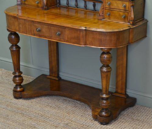 fig 1. Stunning Satin Walnut Victorian Antique Dressing Table