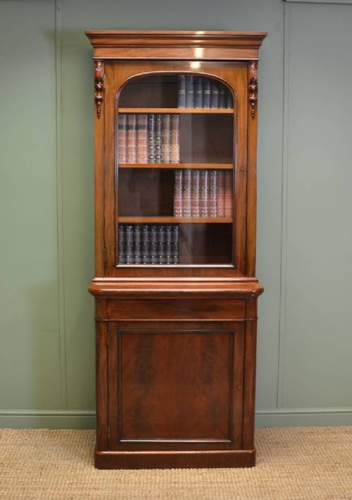 Magnificent Quality Slim Antique Victorian Bookcase