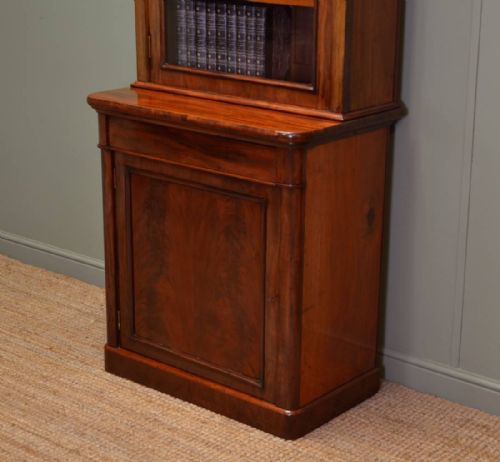 fig 2. Magnificent Quality Slim Antique Victorian Bookcase