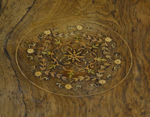fig 2. Elegant Inlaid Rosewood Antique Occasional Table