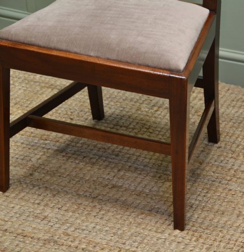 fig 2. Quality Set Of Six Solid Mahogany Regency Antique Dining Chairs