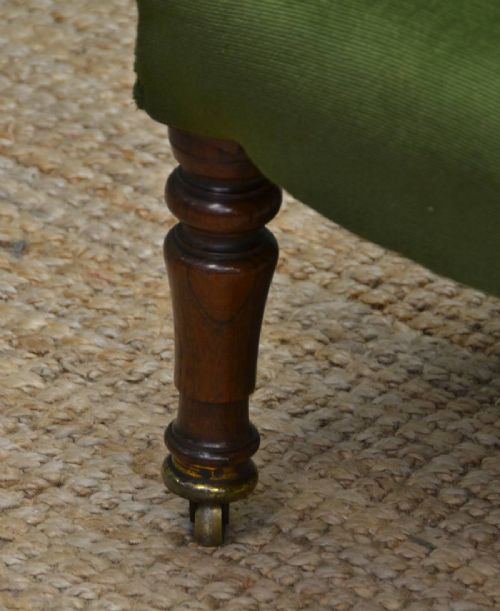 fig 1. Small Victorian Rosewood Upholstered Antique Side Chair