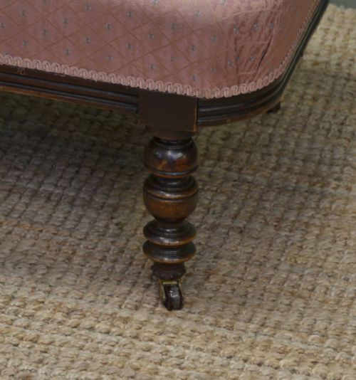 fig 2. Victorian Walnut Antique Chaise Longue