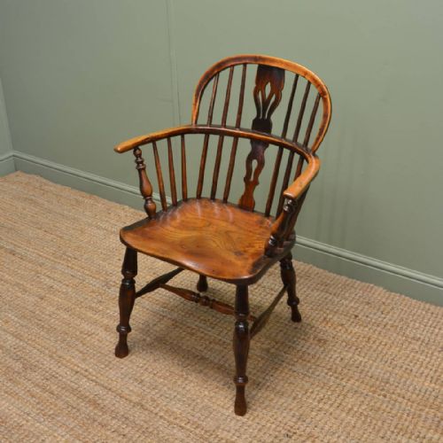 Georgian Ash & Oak Antique Windsor Chair