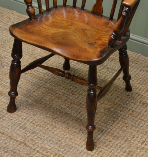 fig 1. Georgian Ash & Oak Antique Windsor Chair