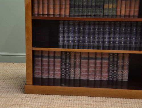 fig 1. Mellow Mahogany Antique Edwardian Open Bookcase