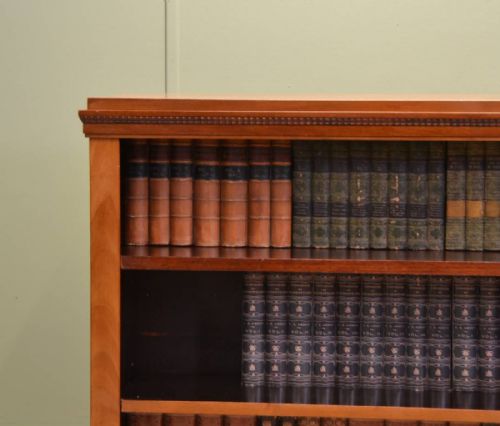 fig 2. Mellow Mahogany Antique Edwardian Open Bookcase