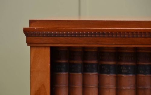 fig 3. Mellow Mahogany Antique Edwardian Open Bookcase