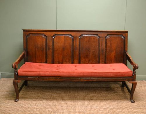 Charming Georgian Country Oak Antique Settle