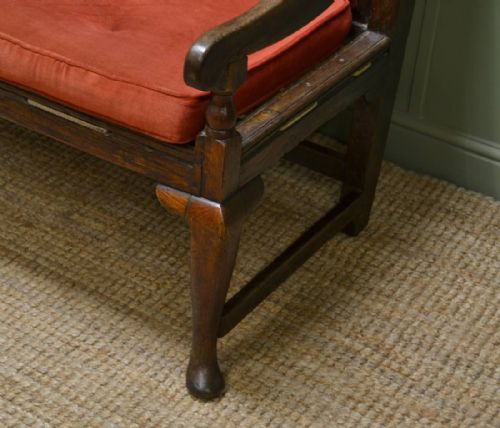 fig 2. Charming Georgian Country Oak Antique Settle