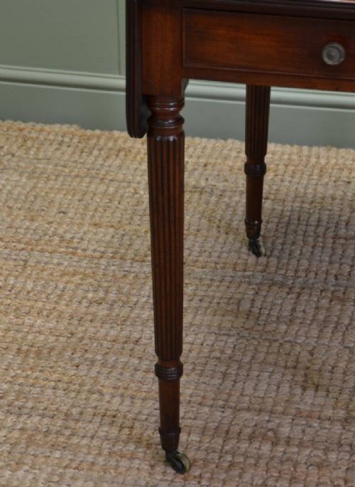 fig 1. Fine Regency Gillows Small Drop Leaf Mahogany Dining Table
