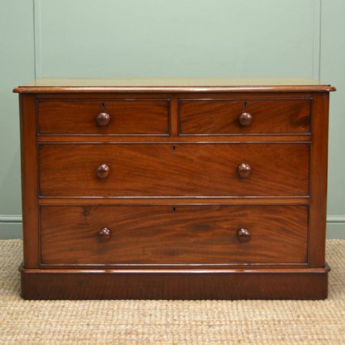 Beautifully Figured Victorian Mahogany Chest of Drawers