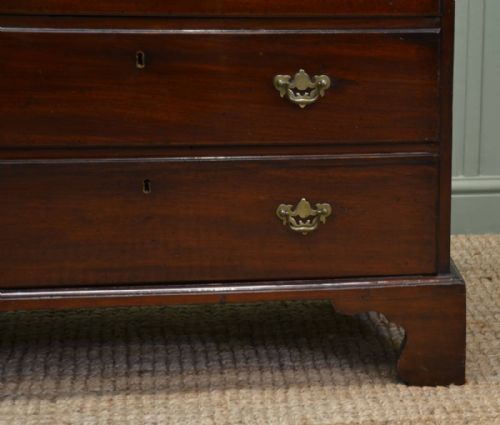fig 1. Small Georgian Mahogany Antique Chest Of Drawers