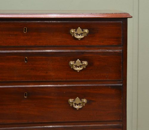 fig 2. Small Georgian Mahogany Antique Chest Of Drawers